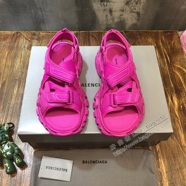 Balenciaga經典款男女鞋 巴黎世家頂級版本Track 4.0戶外概念復古老爹涼鞋 Balenciaga情侶款老爹鞋  hdbl1028